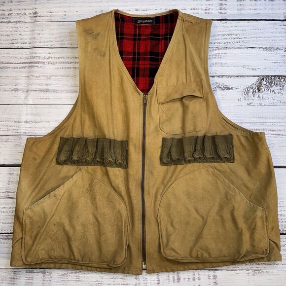 Vintage Drybak Canvas Hunting Shooting Vest Size M/L 12 Shell Pockets - Picture 8 of 9